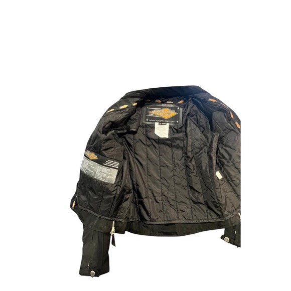 Women's Power Trip Black padded Armored Motorcycle‎ Jacket size Small - Picture 3 of 5